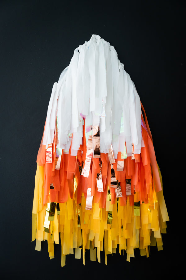 Candy Corn Fringe Shape-Backdrops-Oh My Darling Party Co