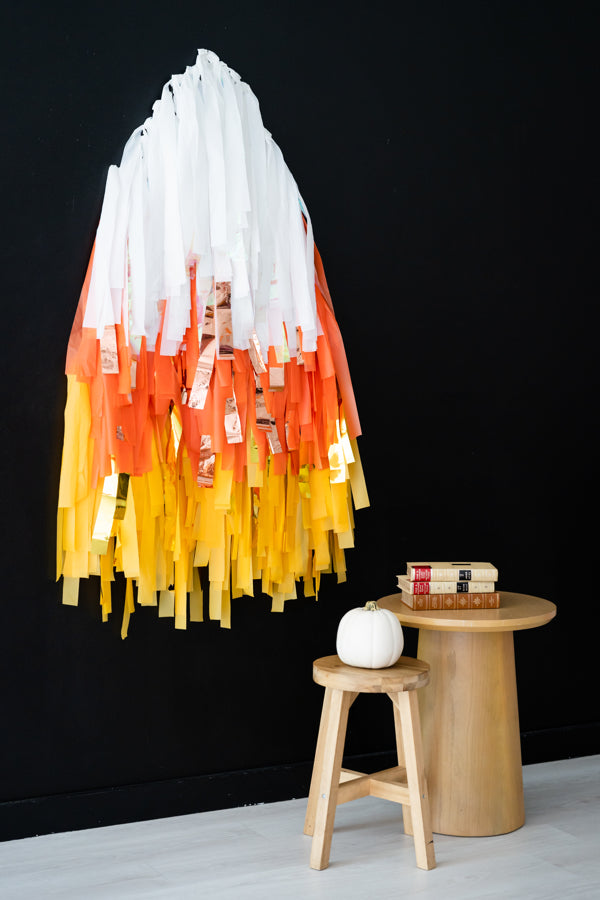 Candy Corn Fringe Shape-Backdrops-Oh My Darling Party Co