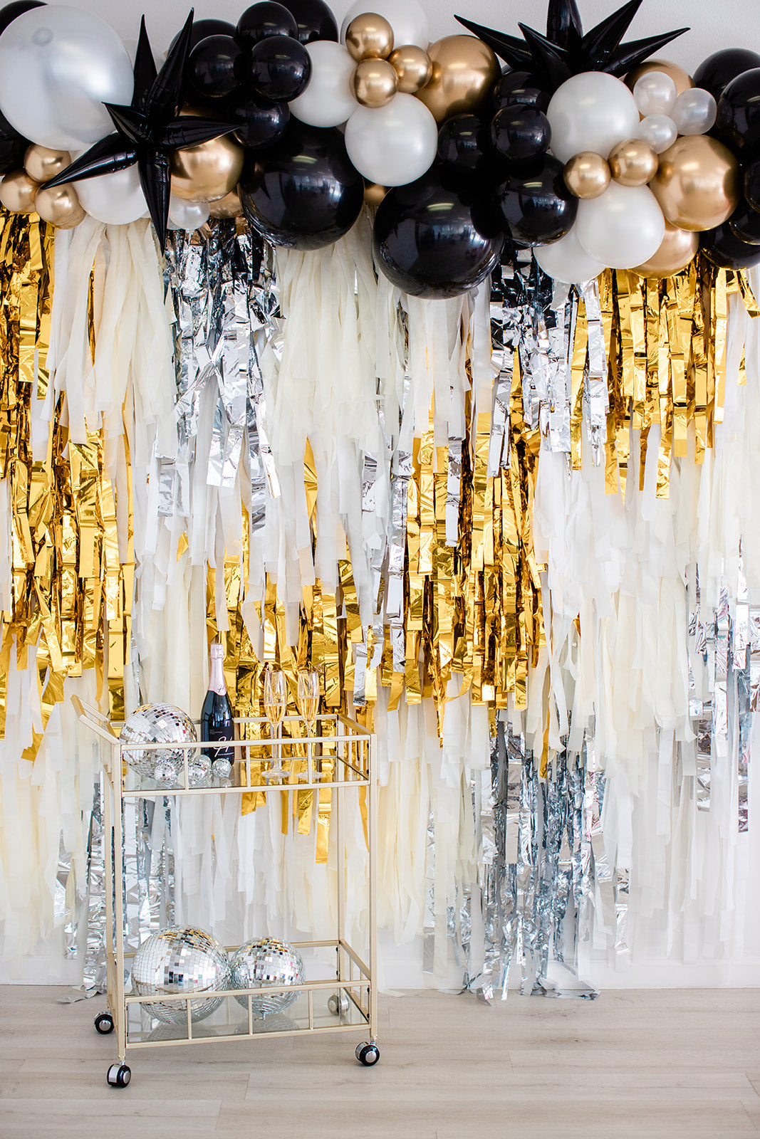 Champagne Wishes Fringe Backdrop-Backdrops-Oh My Darling Party Co