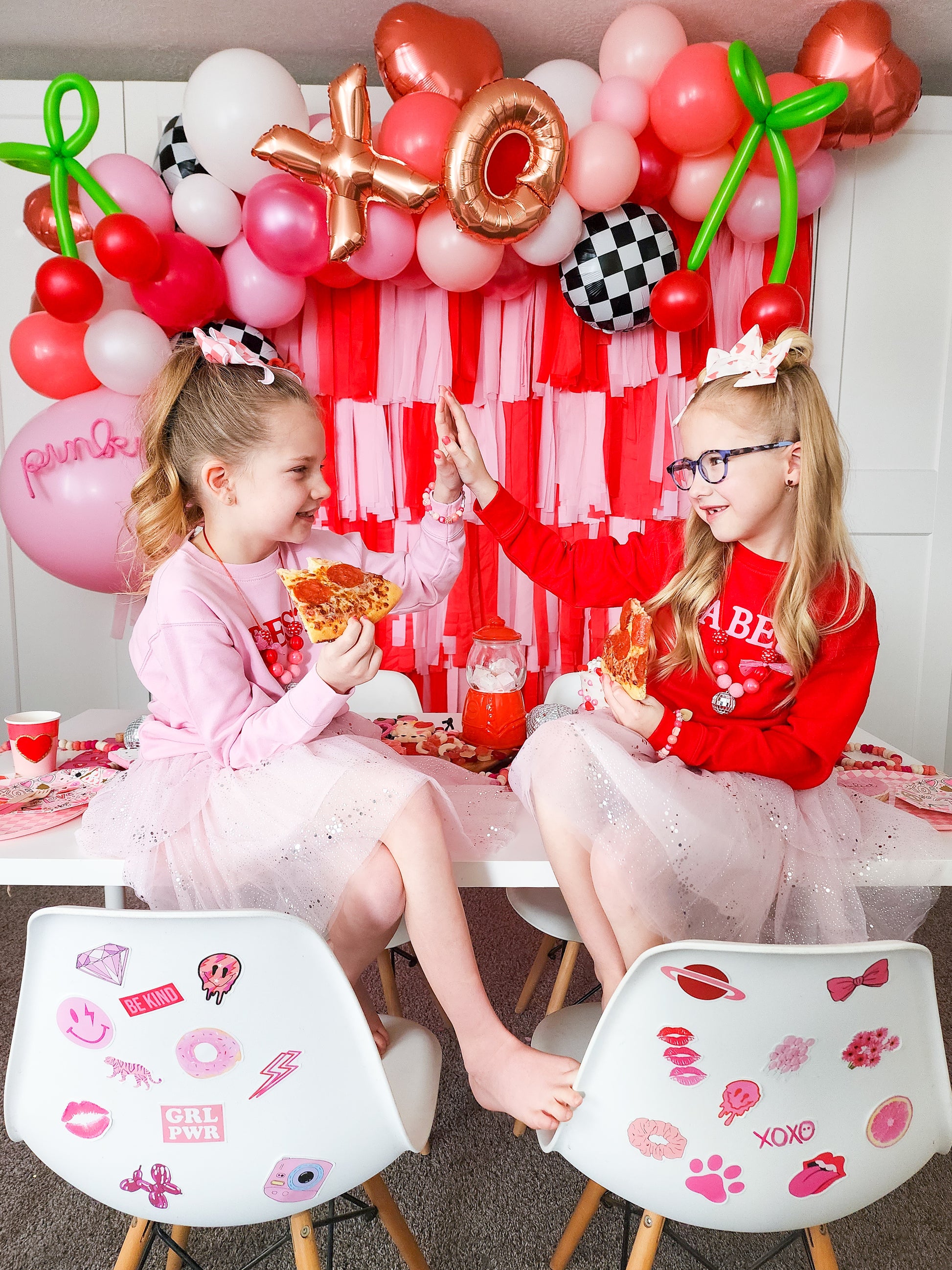 Checked By Design Fringe Backdrop-Backdrops-Oh My Darling Party Co