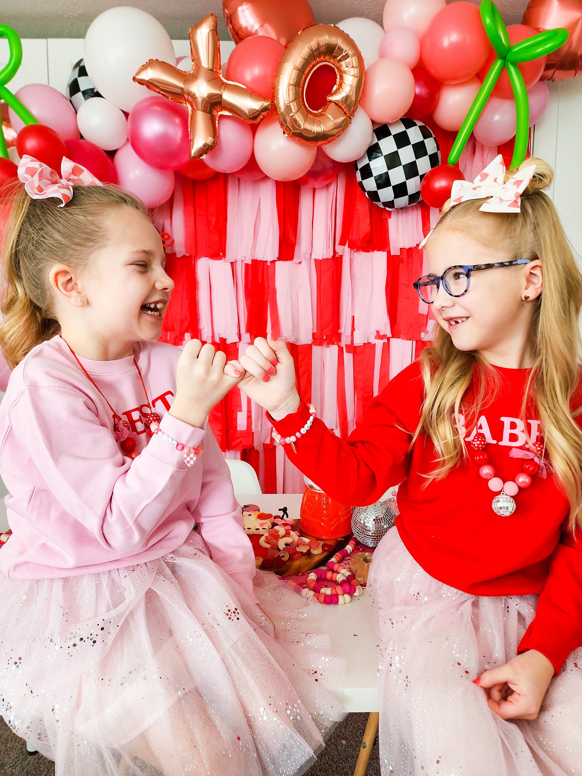 Checked By Design Fringe Backdrop-Backdrops-Oh My Darling Party Co