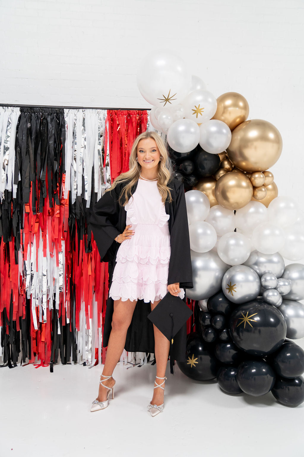 Classy Commencement Fringe Backdrop-Backdrops-Oh My Darling Party Co