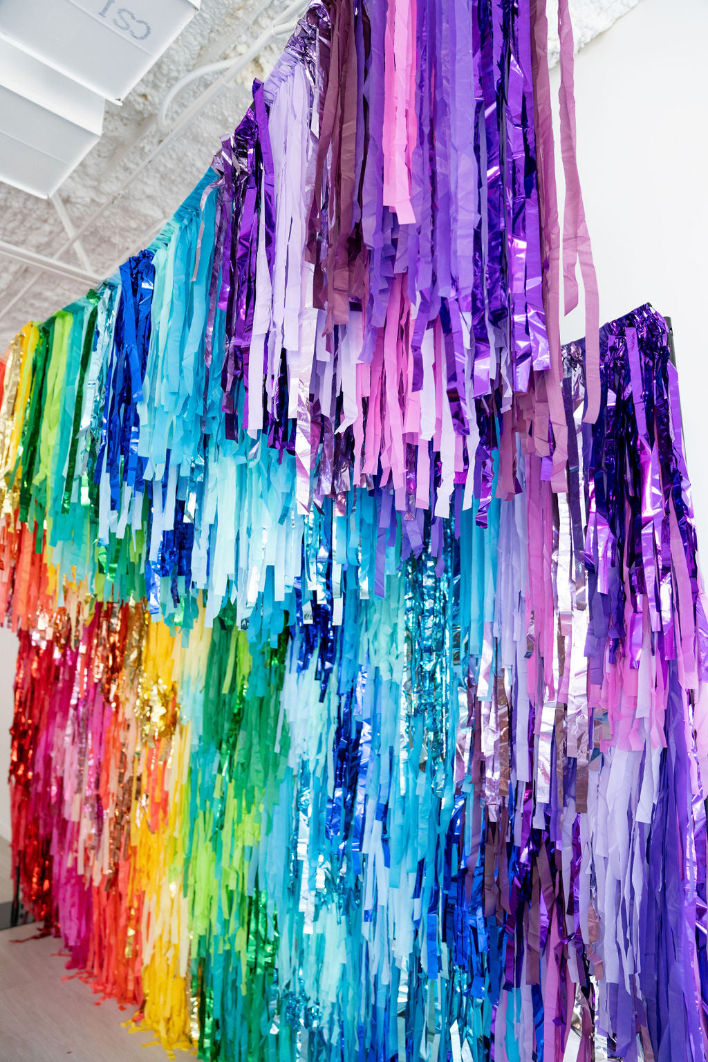 Color Spectrum Fringe Backdrop-Backdrops-Oh My Darling Party Co
