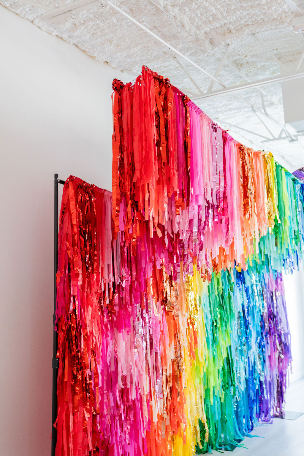 Color Spectrum Fringe Backdrop-Backdrops-Oh My Darling Party Co
