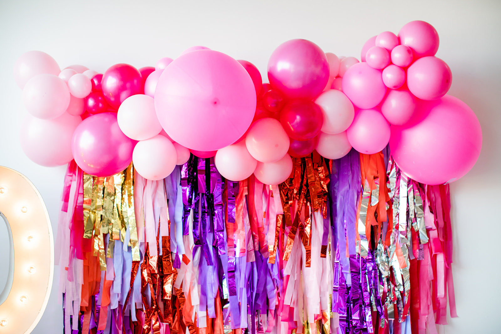 Colorful Valentine Fringe Backdrop-Backdrops-Oh My Darling Party Co