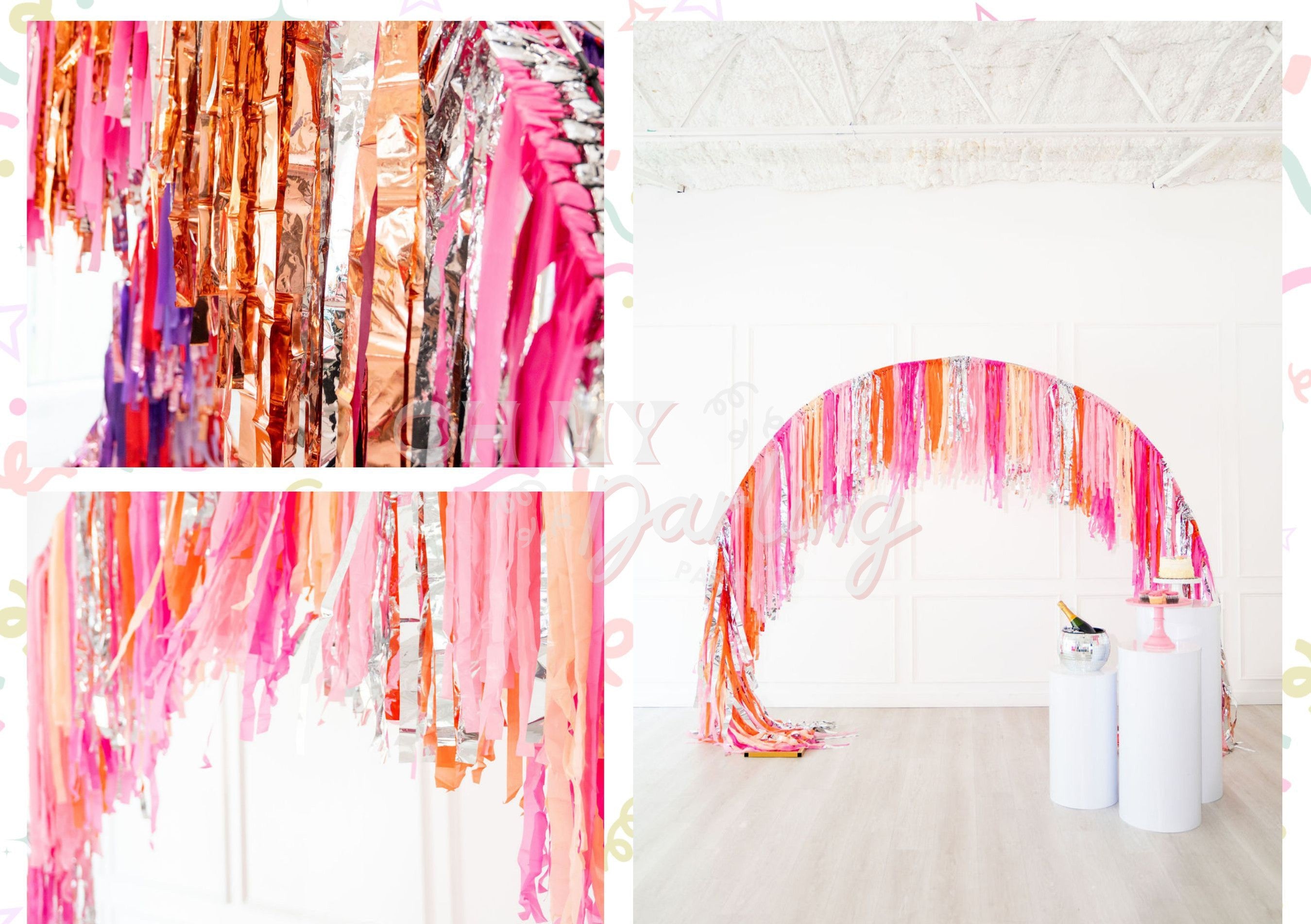 Custom Arched Fringe Installation - Etsy 1.