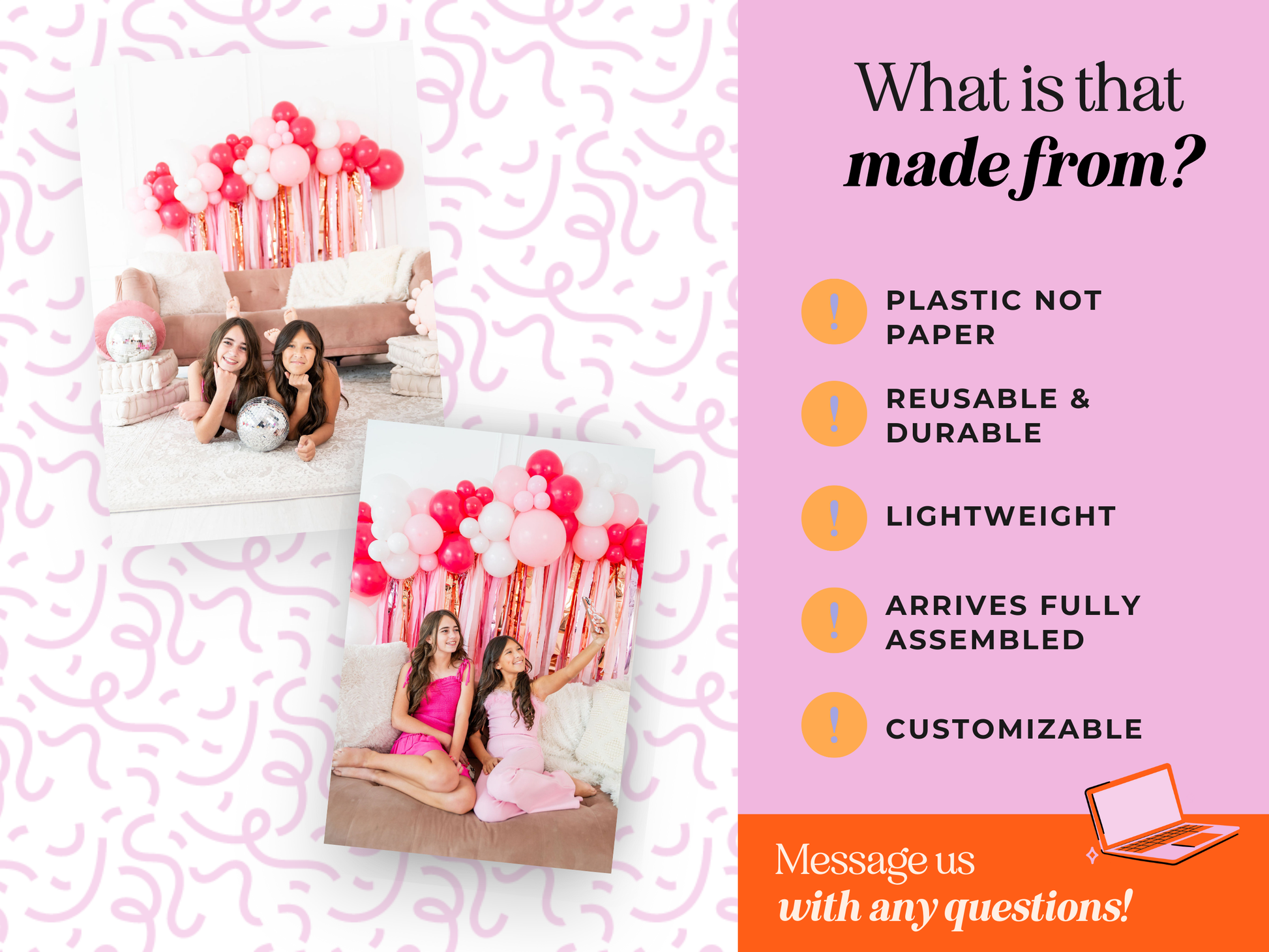 CUSTOM Garland Backdrop - Etsy 1.