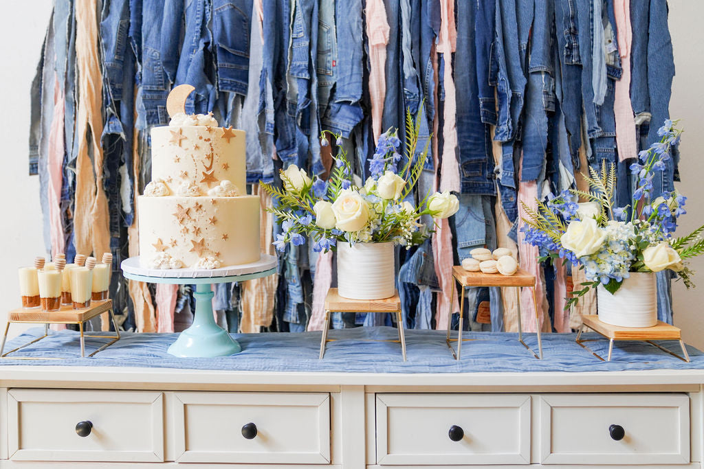 Denim Dreams Fringe Backdrop-Backdrops-Oh My Darling Party Co