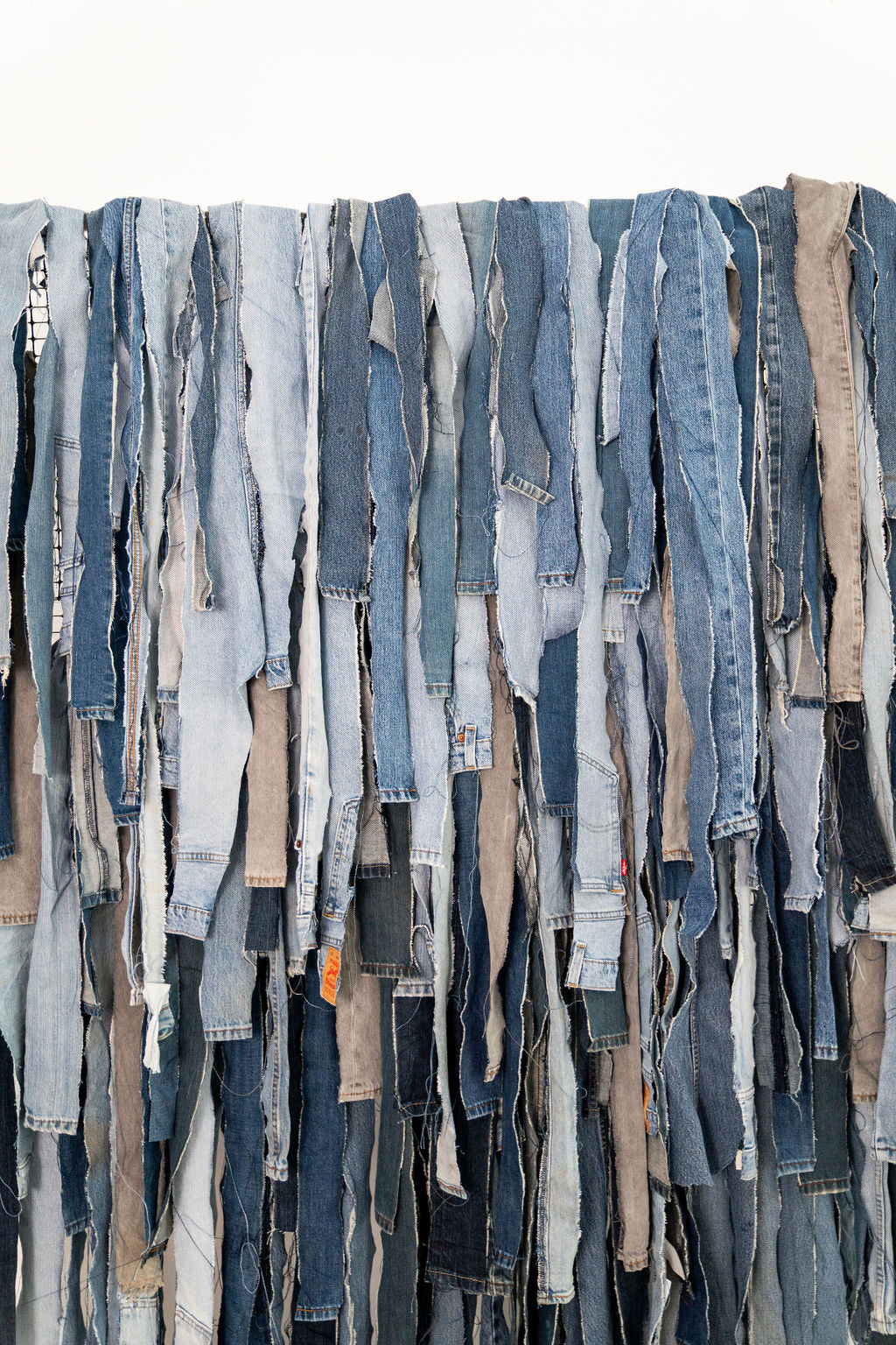 Denim on Denim Fringe Backdrop-Backdrops-Oh My Darling Party Co