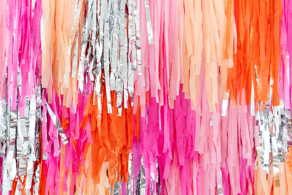 Disco Dreamin' Semi Circle Fringe Backdrop-Backdrops-Oh My Darling Party Co