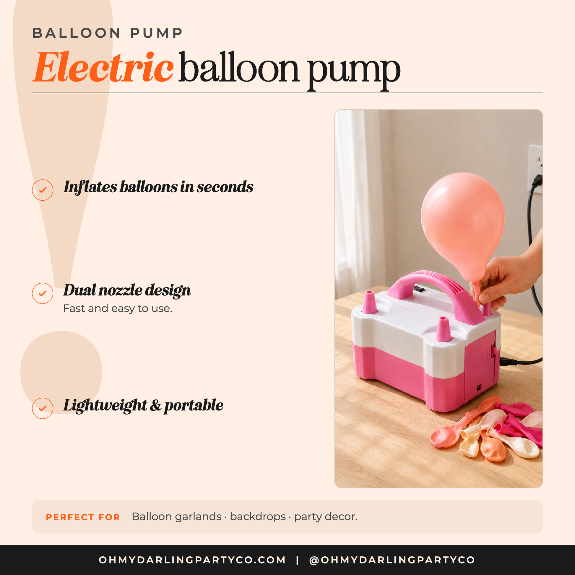 Electric Balloon Pump — details