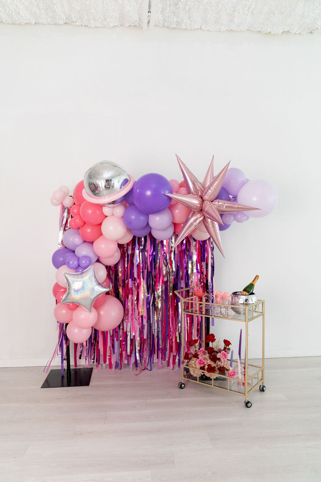 Electric Glow Fringe Backdrop-Backdrops-Oh My Darling Party Co