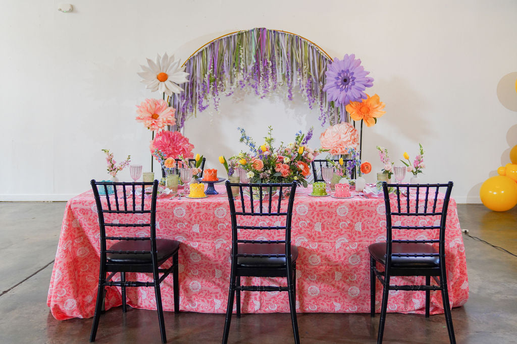 Enchanted Garden Soiree Fringe Arch-Backdrops-Oh My Darling Party Co