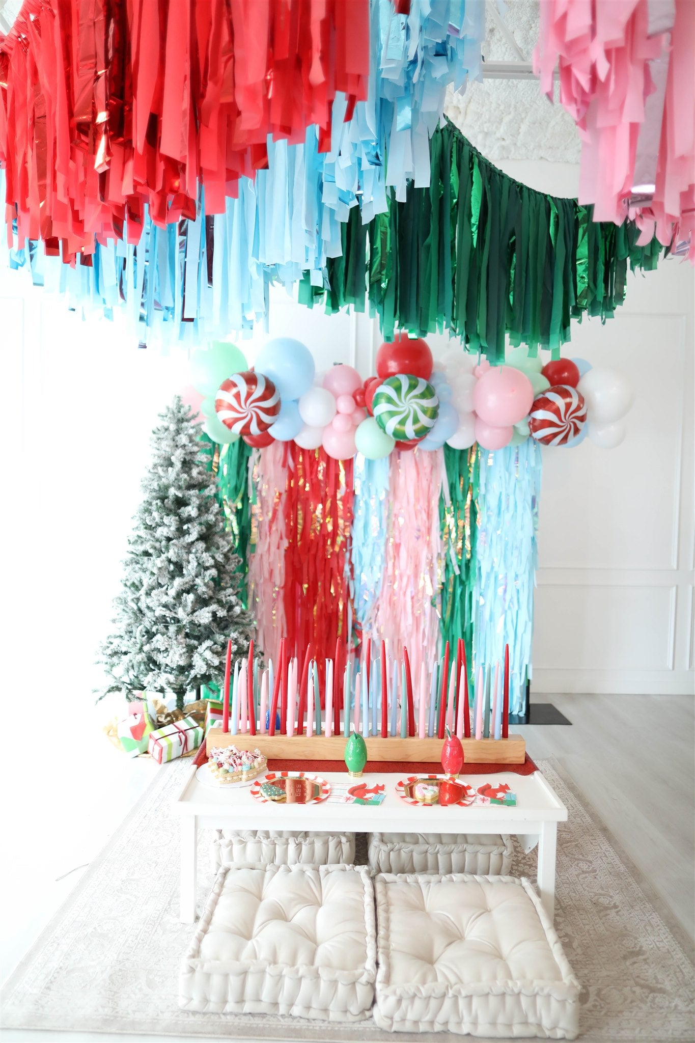 Falalala Fringe Backdrop-Backdrops-Oh My Darling Party Co