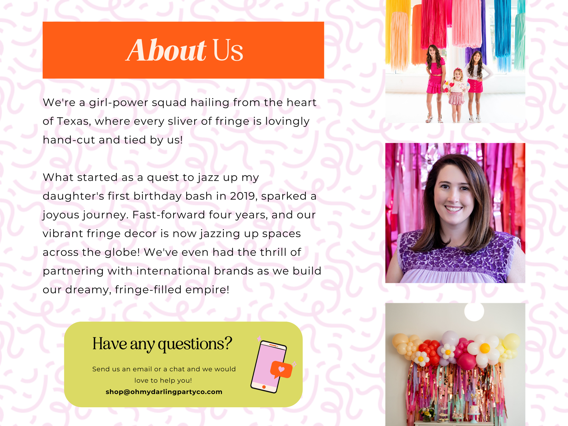 Visual guide showing how to build a complete party decor bundle, including a fringe backdrop, sturdy stand, and coordinating balloon kits for a seamless event setup.