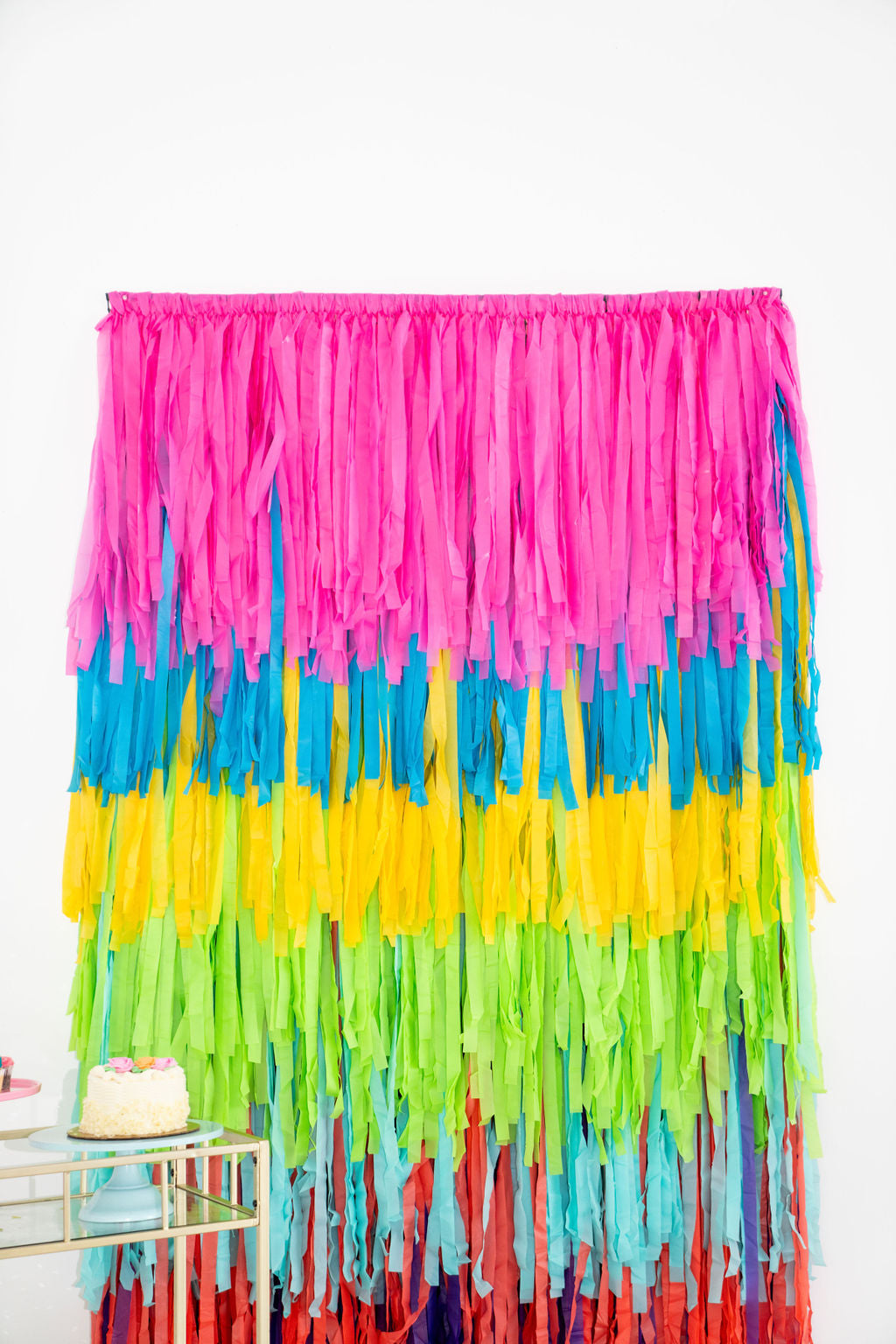 Fiesta Ole Fringe Backdrop-Backdrops-Oh My Darling Party Co