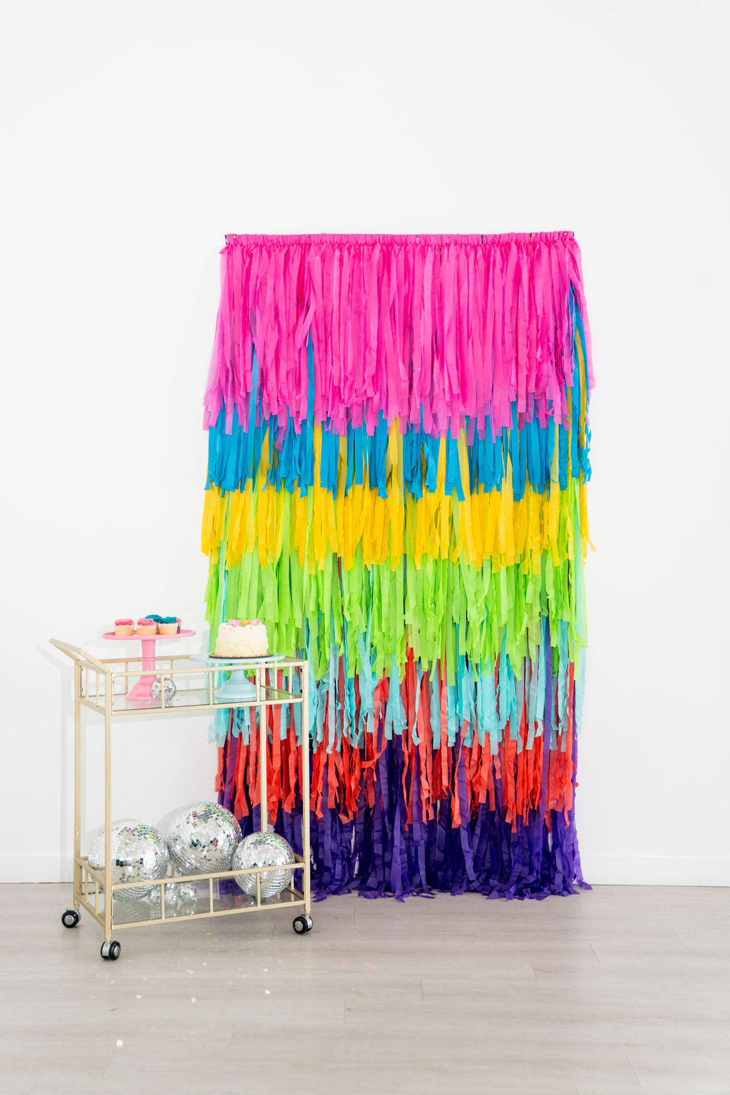 Fiesta Ole Fringe Backdrop-Backdrops-Oh My Darling Party Co