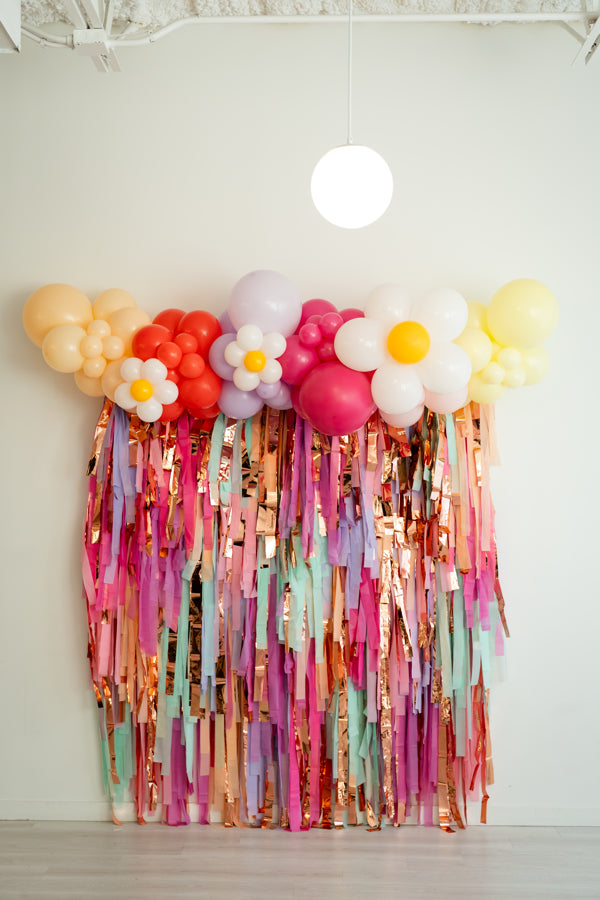 Flower Power Fringe Backdrop-Backdrops-Oh My Darling Party Co
