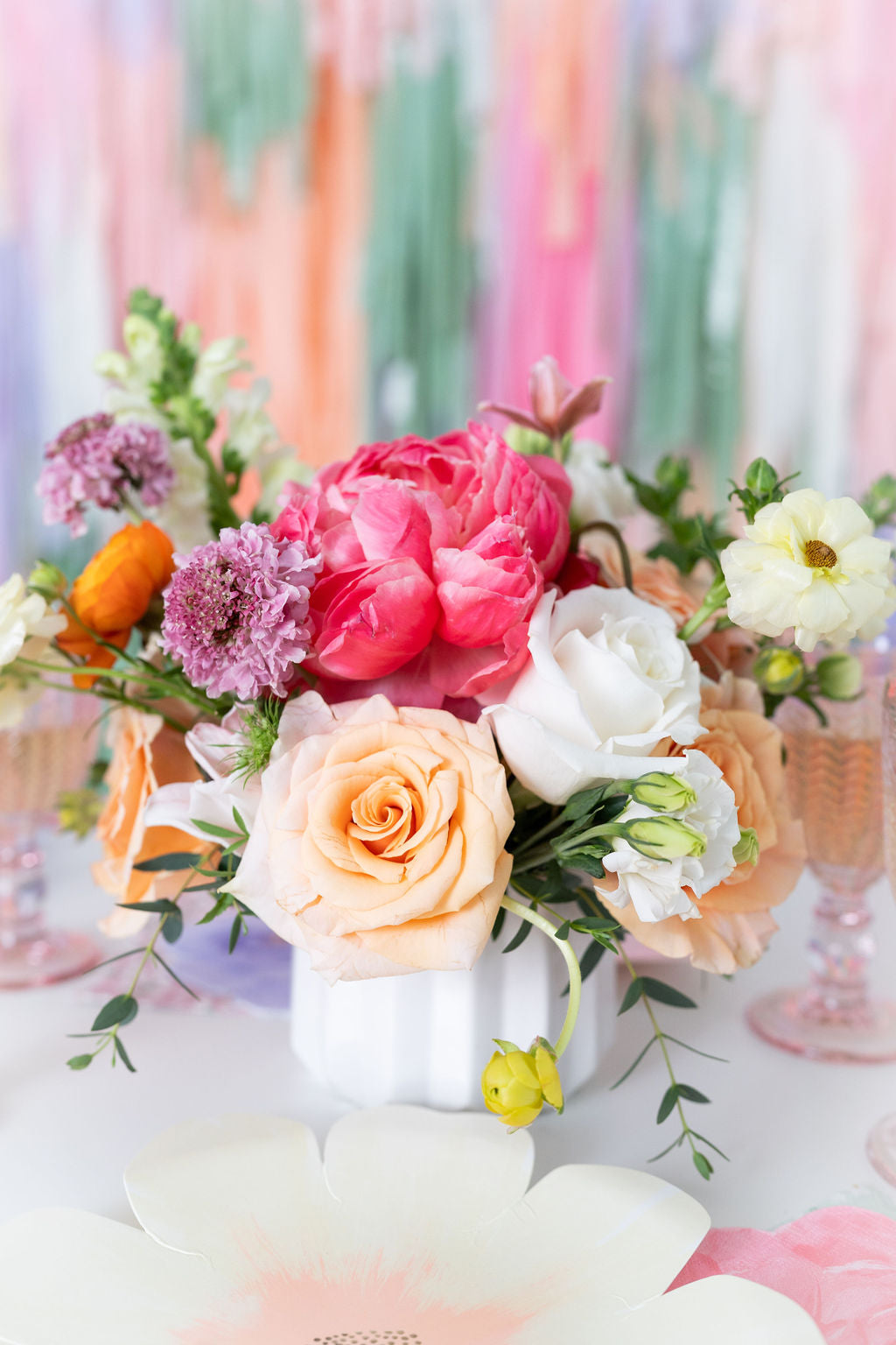 Garden Party Fringe Backdrop-Backdrops-Oh My Darling Party Co