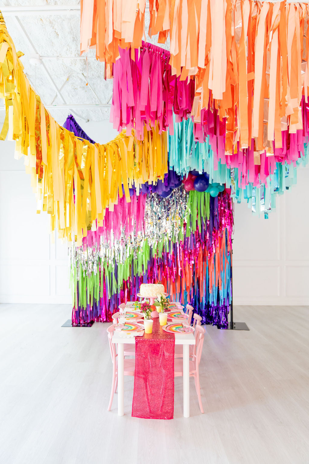 Groovy Glitterfest Fringe Backdrop-Backdrops-Oh My Darling Party Co