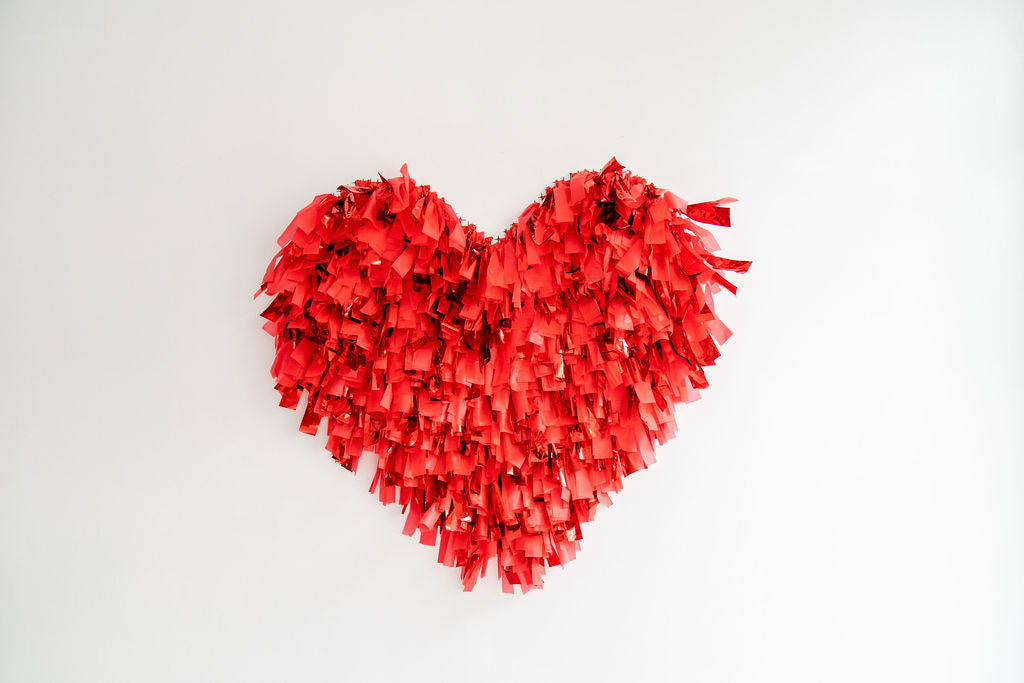 Heart Fringe Shape-Backdrops-Oh My Darling Party Co