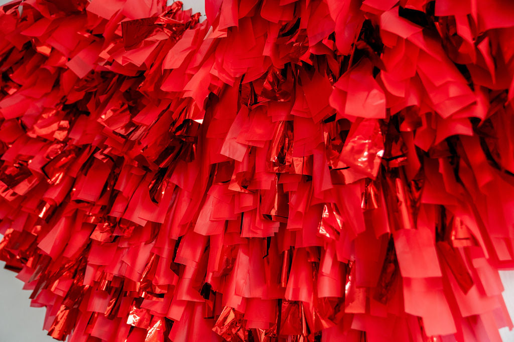 Heart Fringe Shape-Backdrops-Oh My Darling Party Co