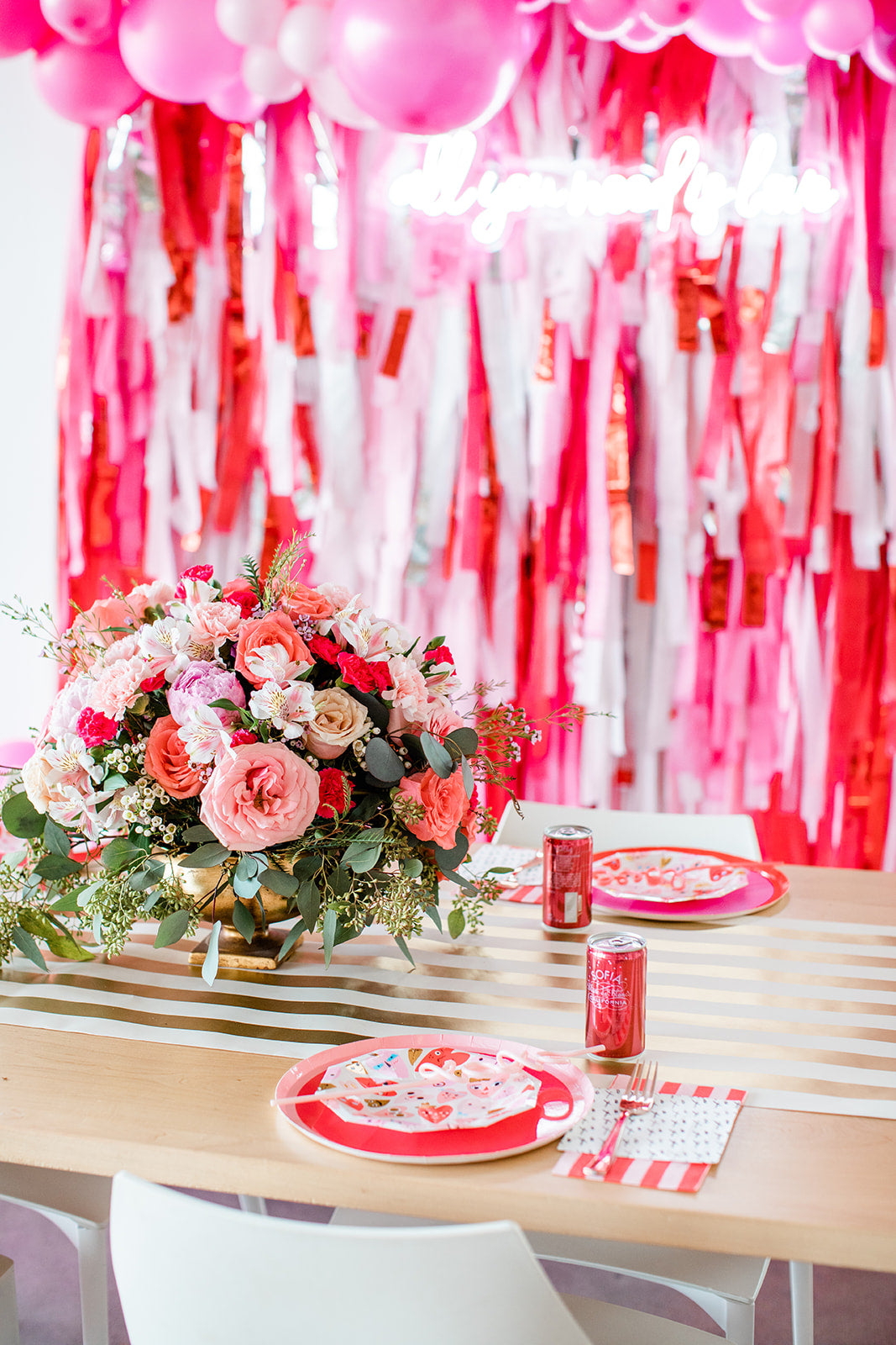 Heartfelt Celebration Fringe Backdrop-Backdrops-Oh My Darling Party Co
