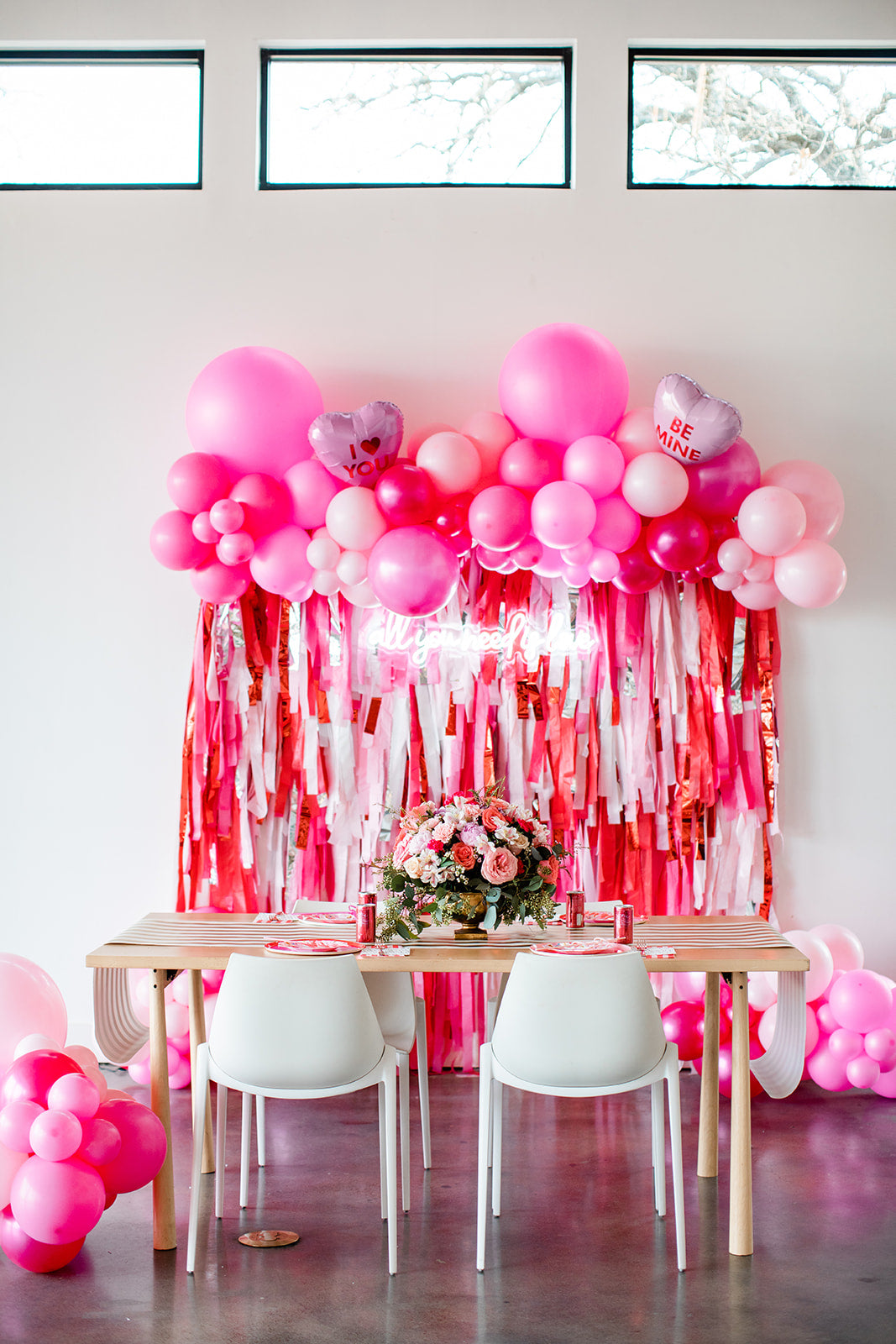 Heartfelt Celebration Fringe Backdrop-Backdrops-Oh My Darling Party Co