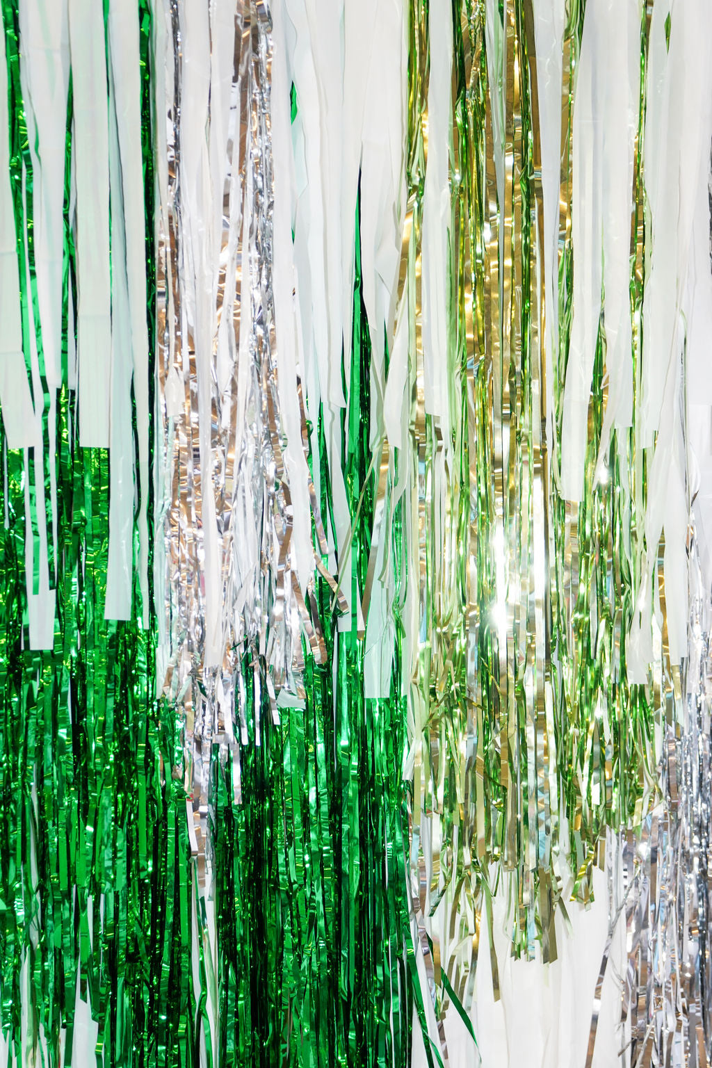 Icy Evergreen Fringe Backdrop-Backdrops-Oh My Darling Party Co