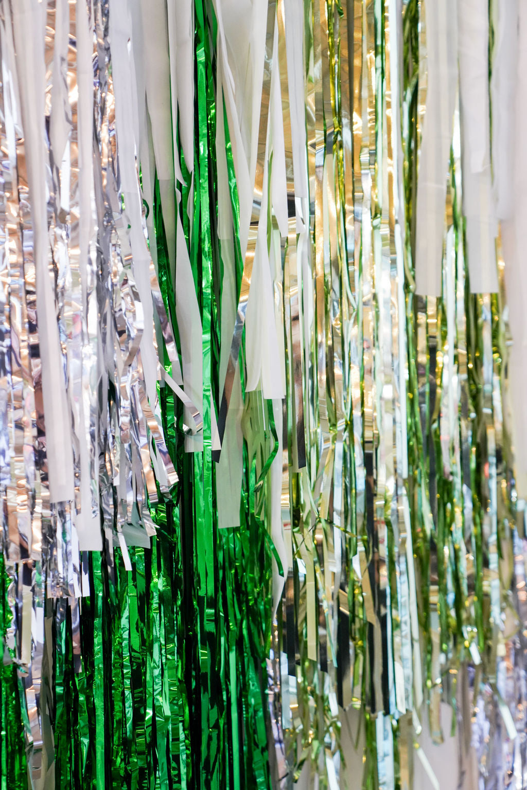 Icy Evergreen Fringe Backdrop-Backdrops-Oh My Darling Party Co