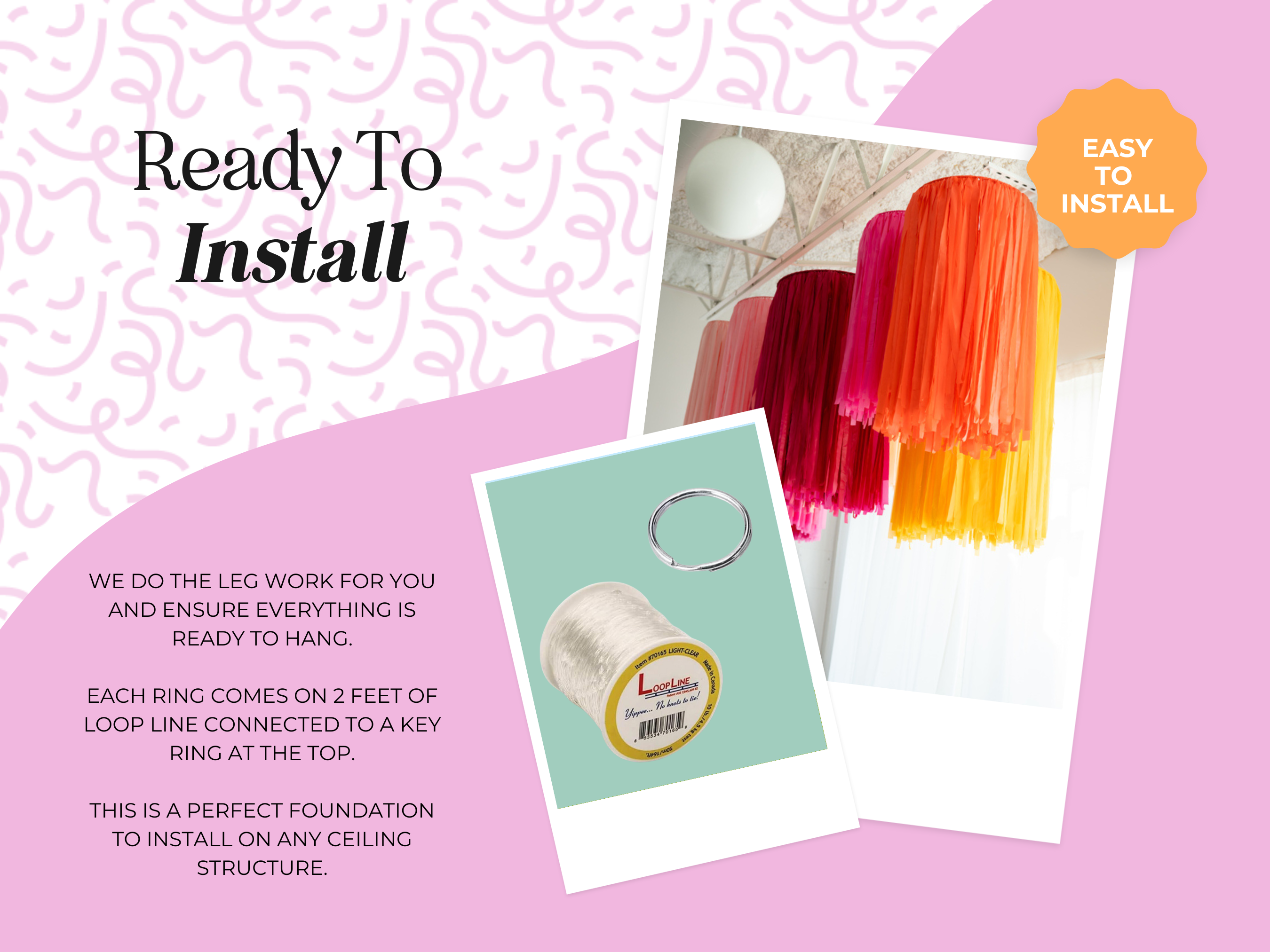 Individual Custom Aerial Fringe Rings exclusive at Oh My Darling Party