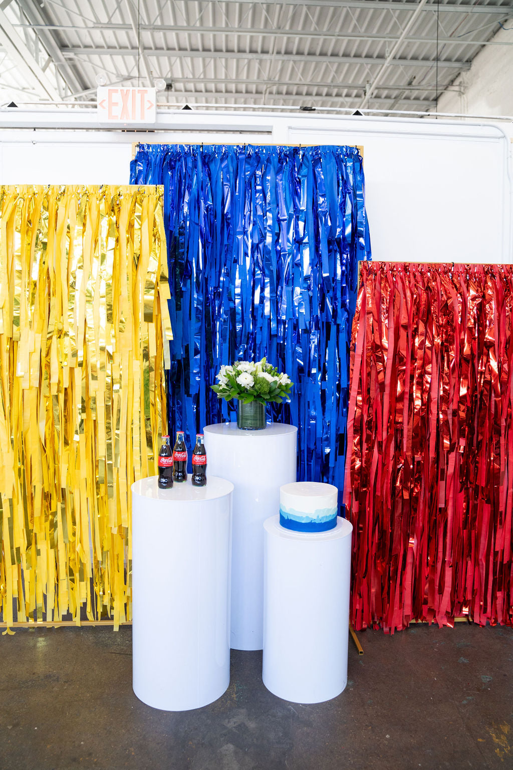 It's A Boys Life Trio Stand Fringe Backdrop-Backdrops-Oh My Darling Party Co