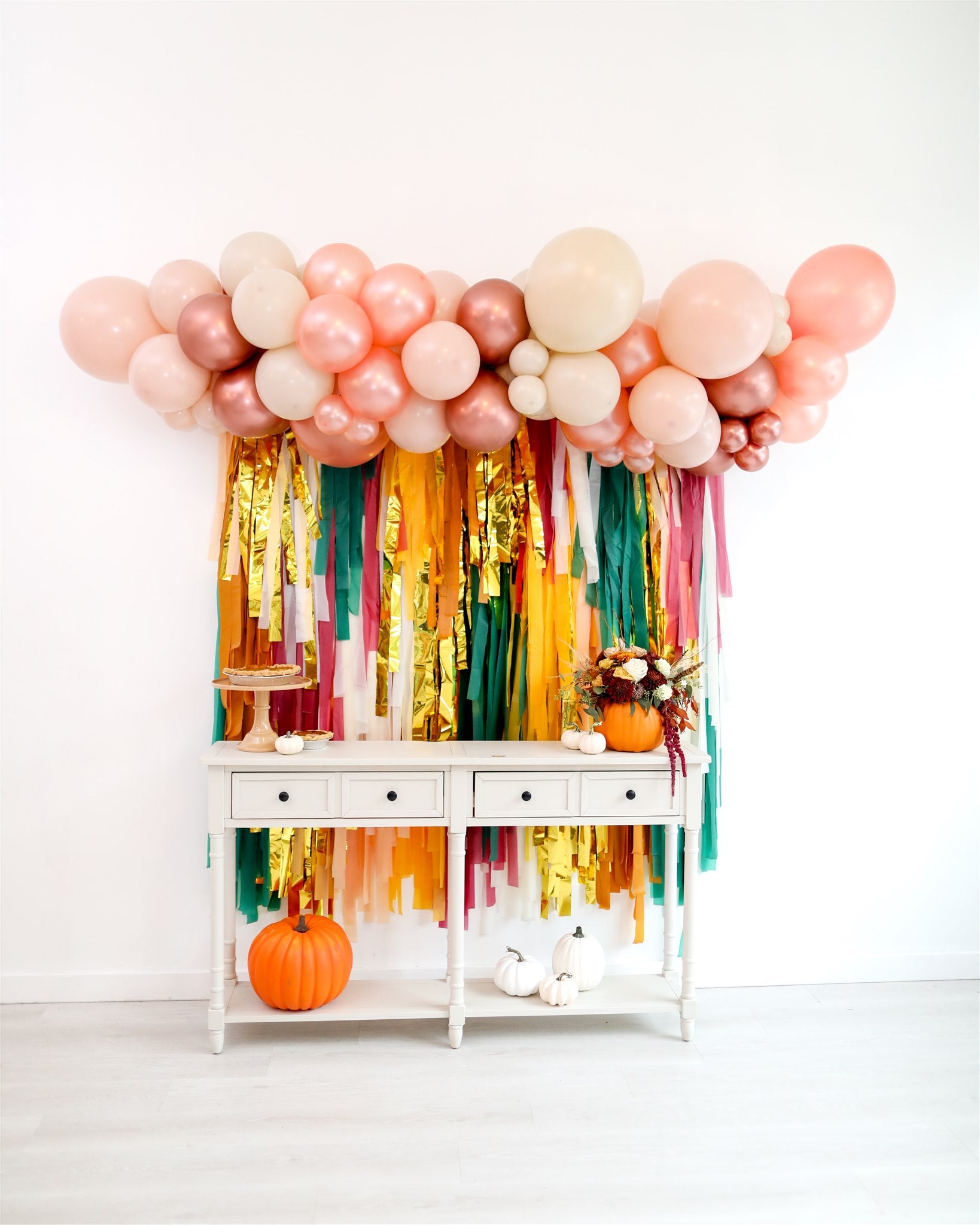 Leaves Crunching Fringe Backdrop-Backdrops-Oh My Darling Party Co
