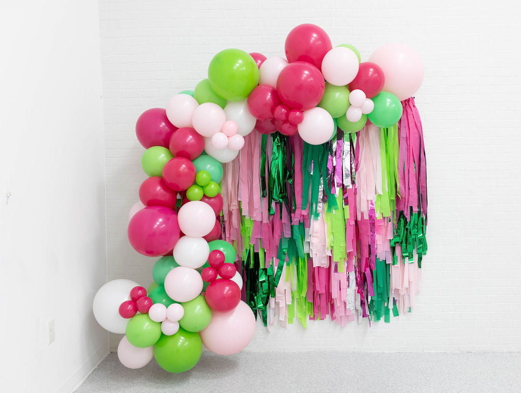 Let's Flamingle Fringe Backdrop-Backdrops-Oh My Darling Party Co
