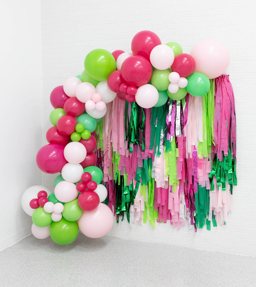 Let's Flamingle Fringe Backdrop-Backdrops-Oh My Darling Party Co