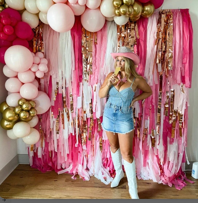 Let's Get Rowdy Fringe Backdrop-Backdrops-Oh My Darling Party Co
