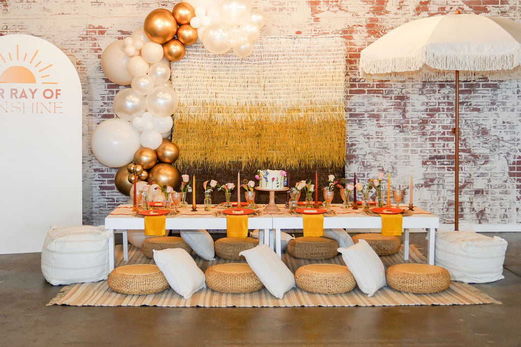 Light As a Feather Fringe Backdrop-Backdrops-Oh My Darling Party Co