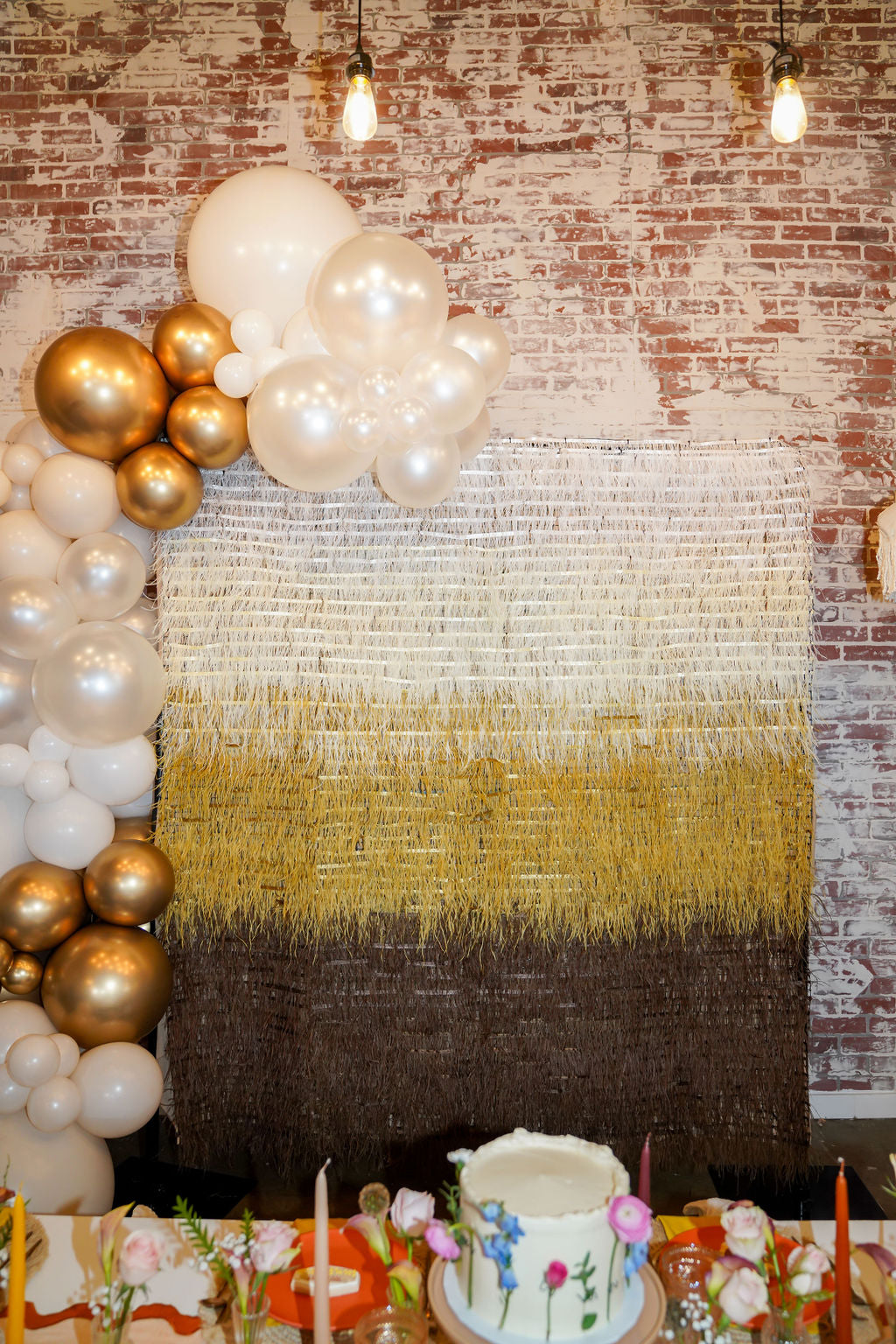 Light As a Feather Fringe Backdrop-Backdrops-Oh My Darling Party Co