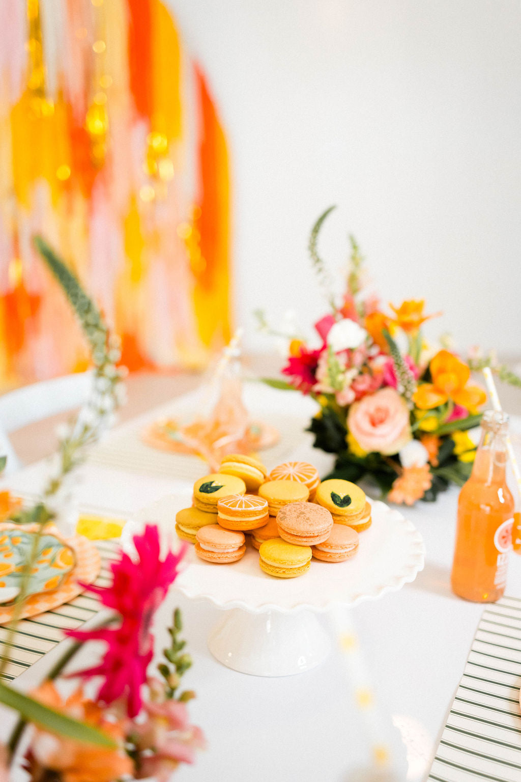 Little Cutie Semi Circle Fringe Backdrop-Backdrops-Oh My Darling Party Co