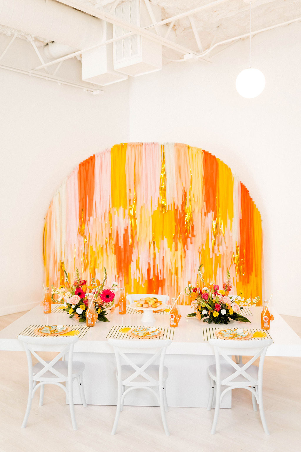Little Cutie Semi Circle Fringe Backdrop-Backdrops-Oh My Darling Party Co