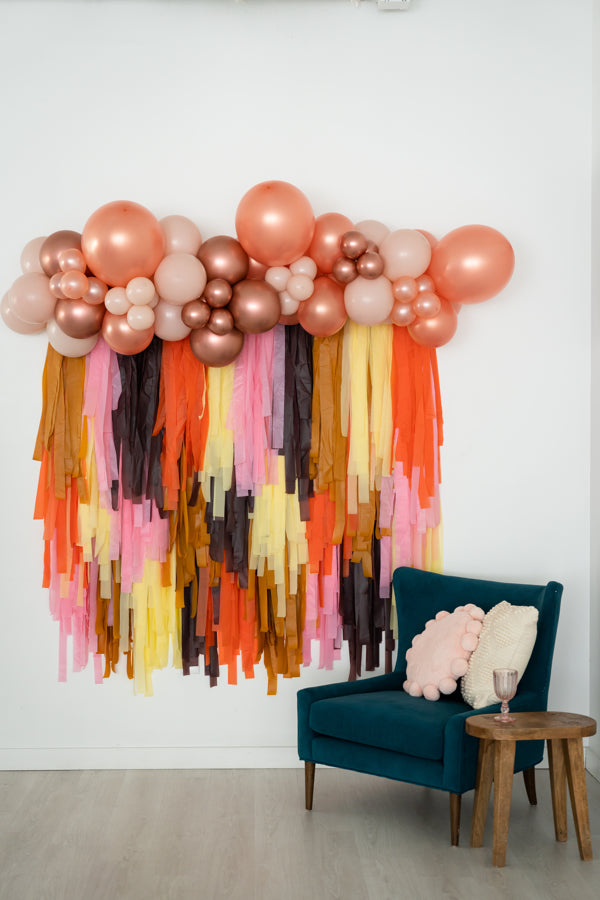 Little Turkey Fringe Backdrop-Backdrops-Oh My Darling Party Co