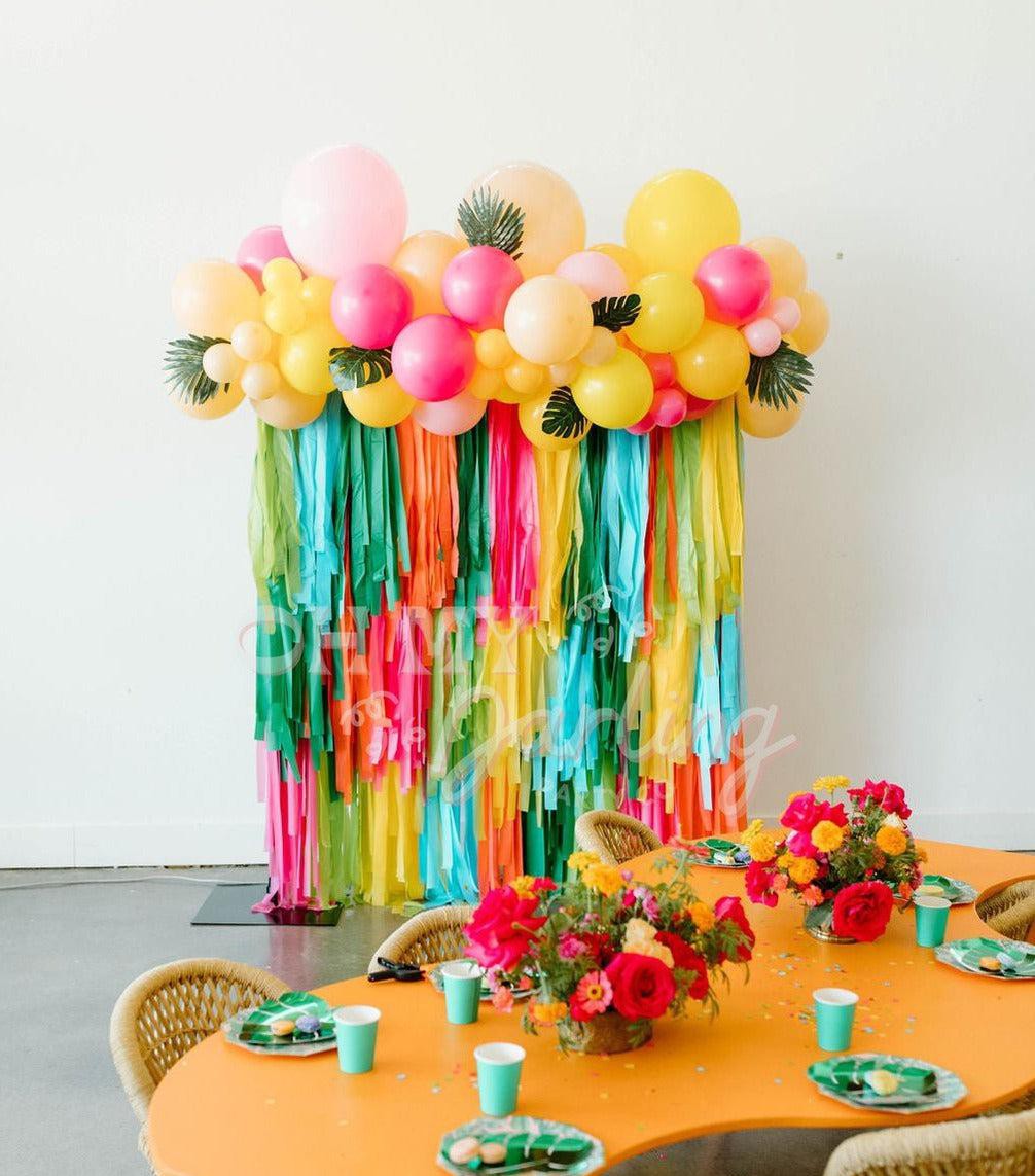 Luau Fringe Backdrop-Backdrops-Oh My Darling Party Co