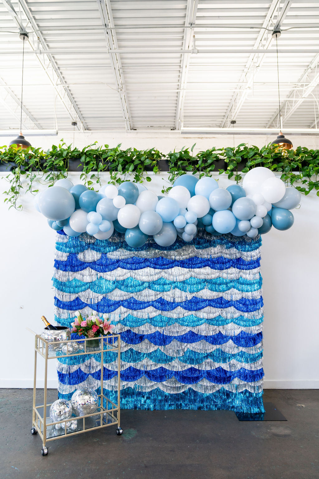 Making A Splash Fringe Backdrop-Backdrops-Oh My Darling Party Co