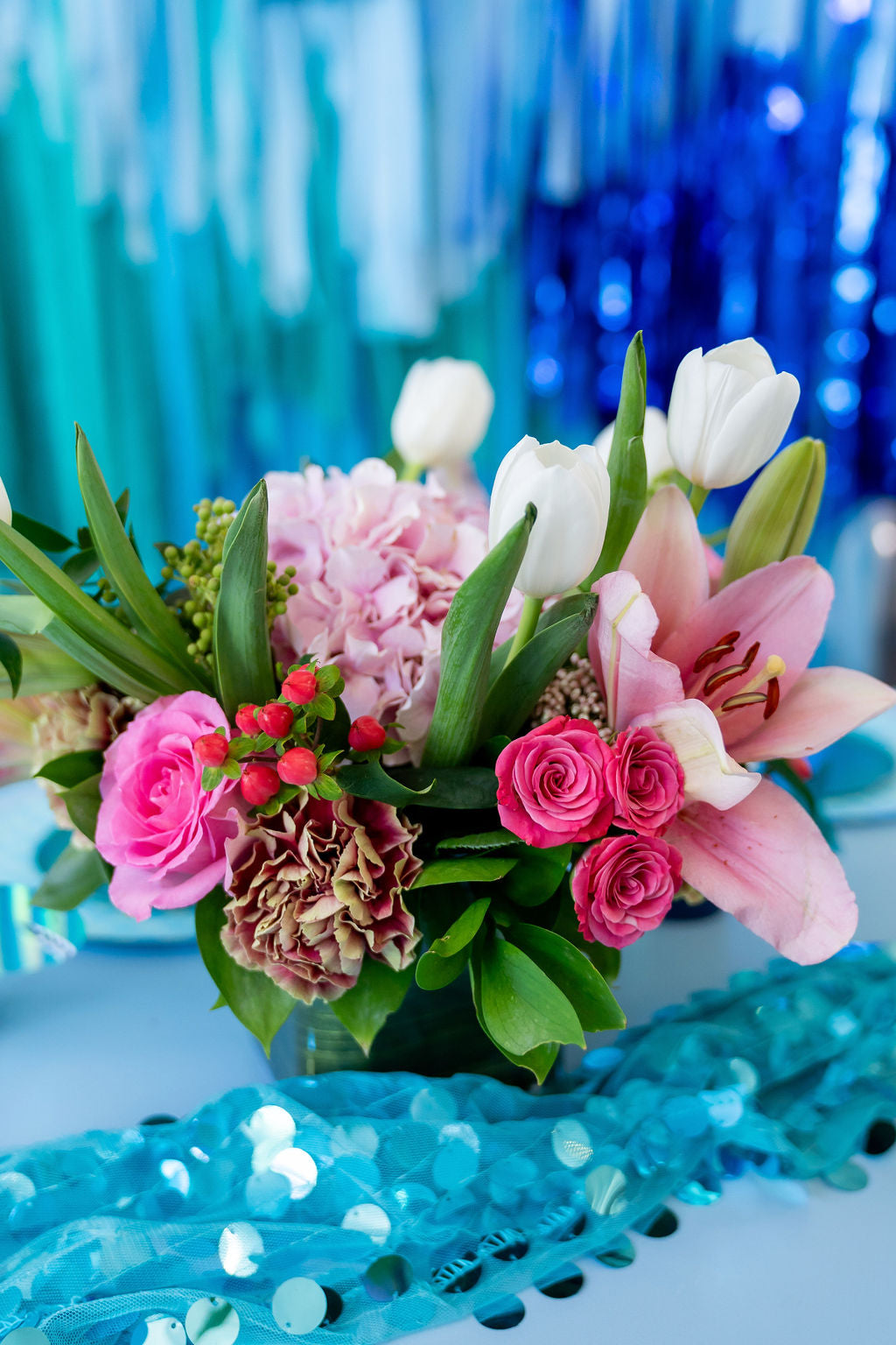 Making Waves Fringe Backdrop-Backdrops-Oh My Darling Party Co