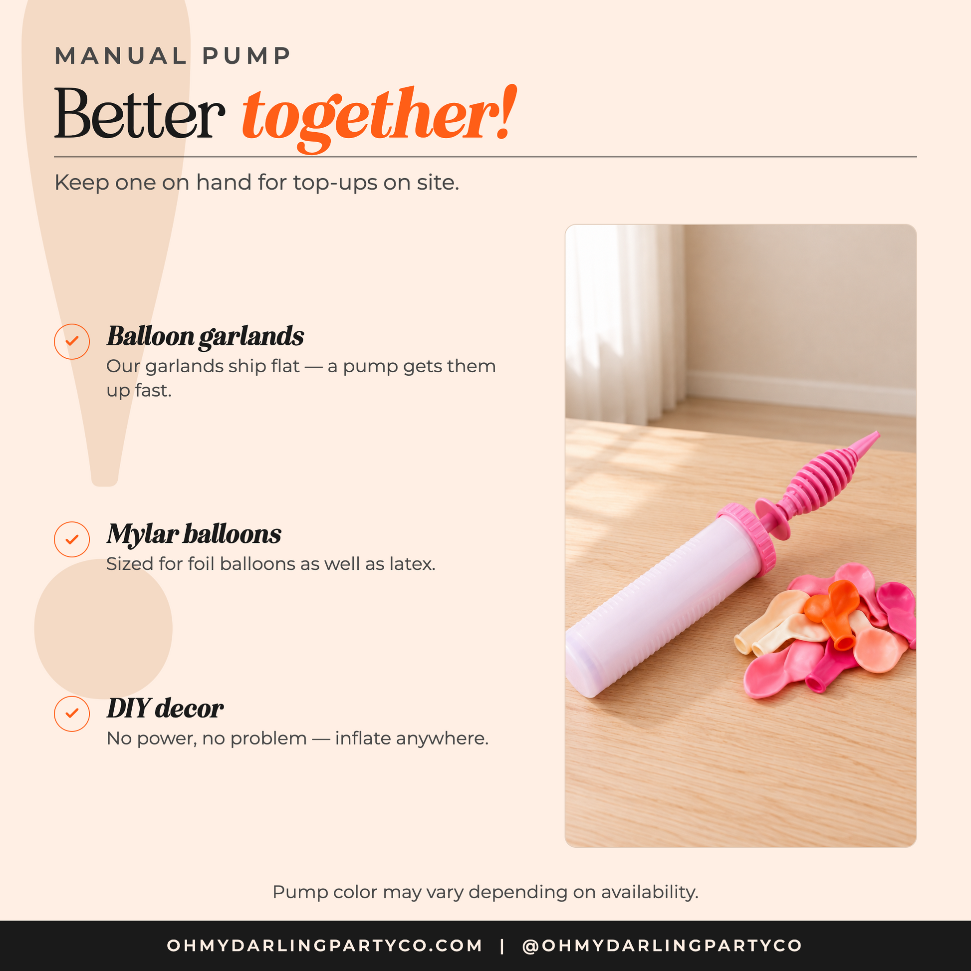 Hand Balloon Pump — better together