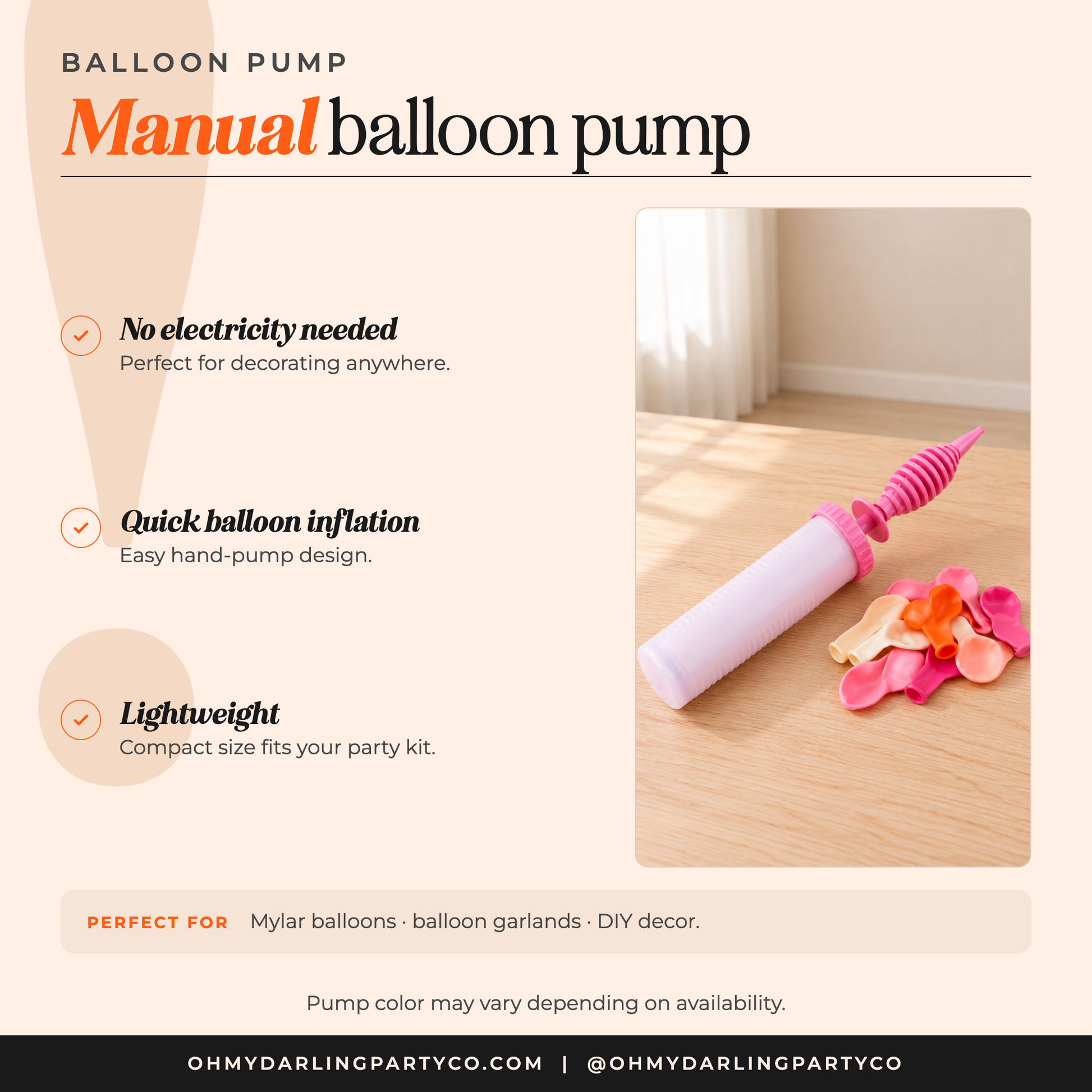 Hand Balloon Pump — details
