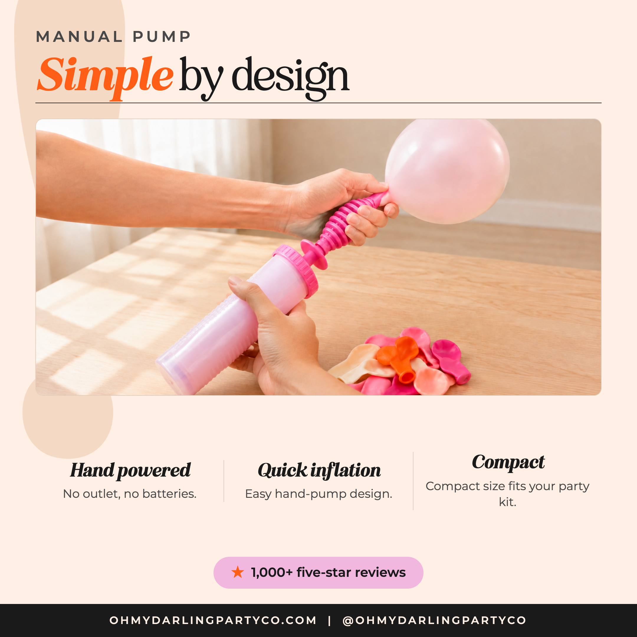Hand Balloon Pump — materials