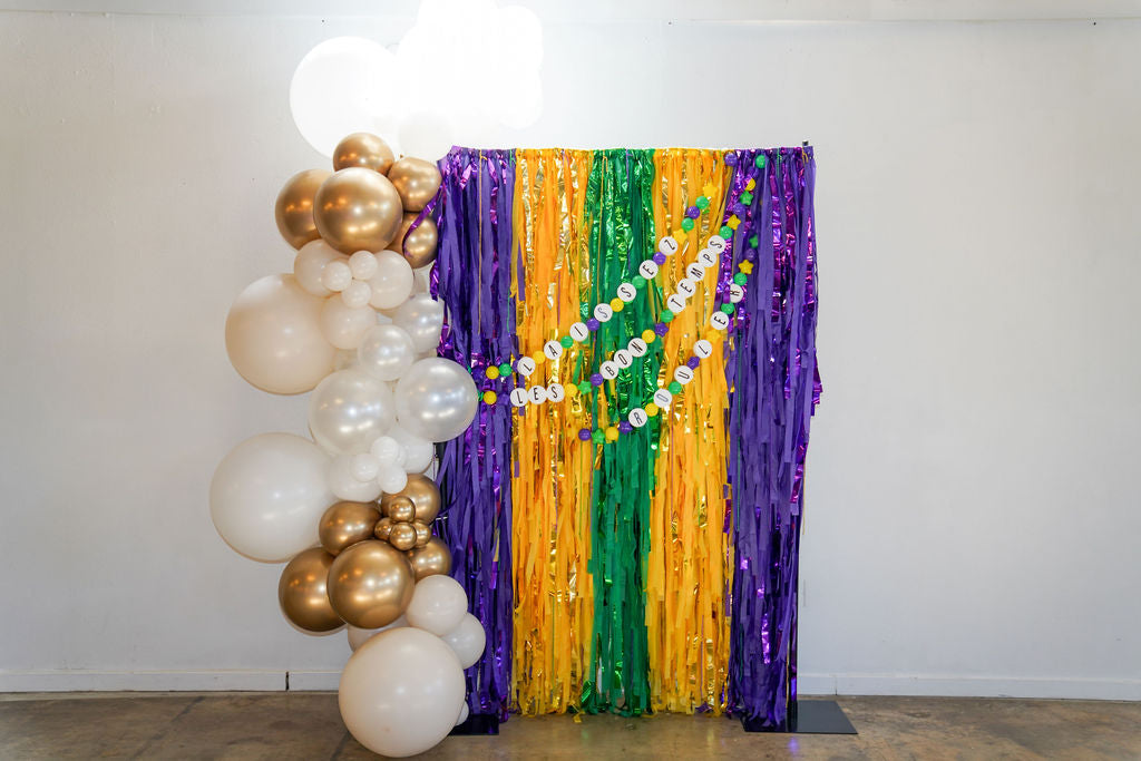 Mardi Gras Madness Fringe Backdrop-Backdrops-Oh My Darling Party Co