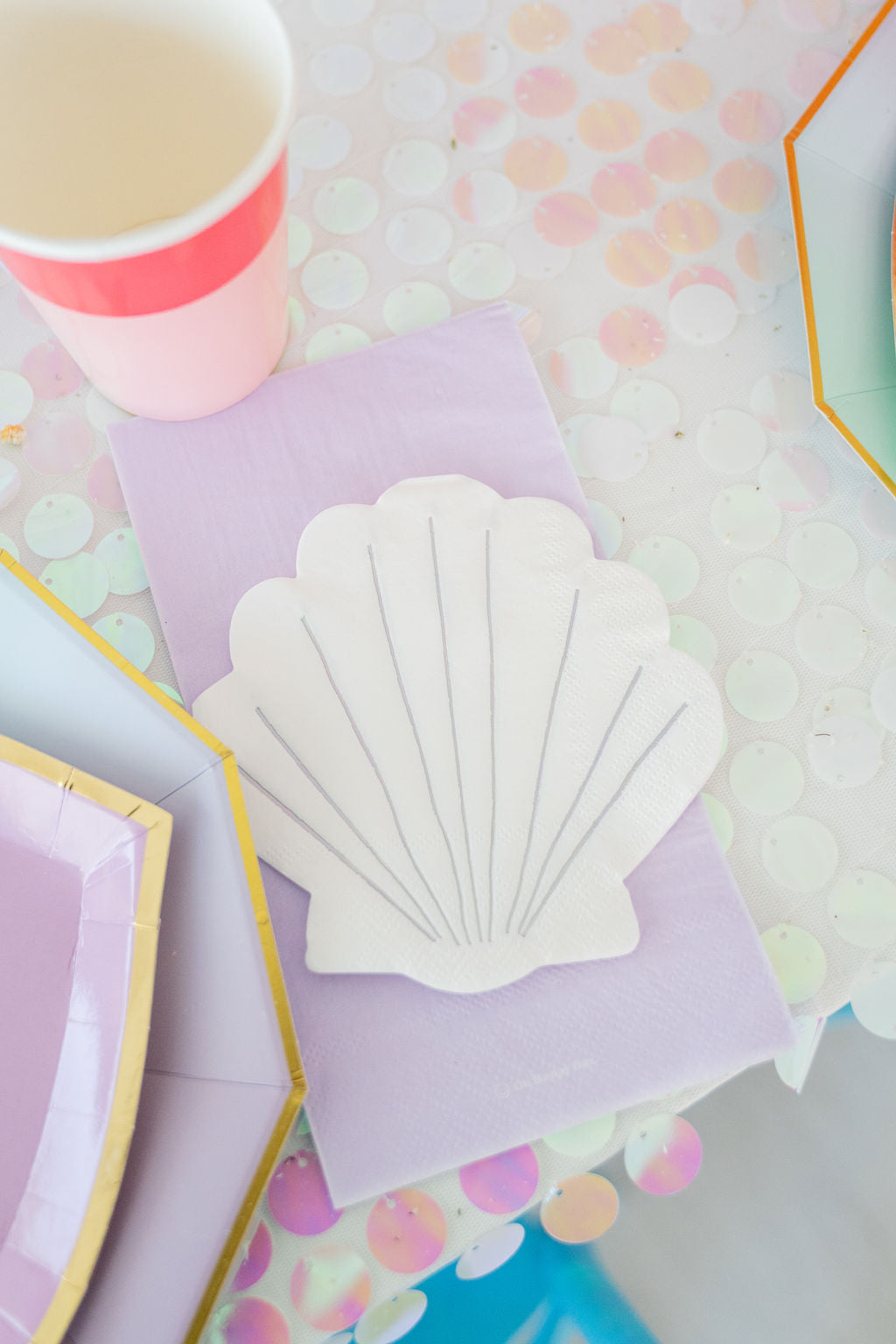 Mermaid Shellebrate Fringe Backdrop-Backdrops-Oh My Darling Party Co