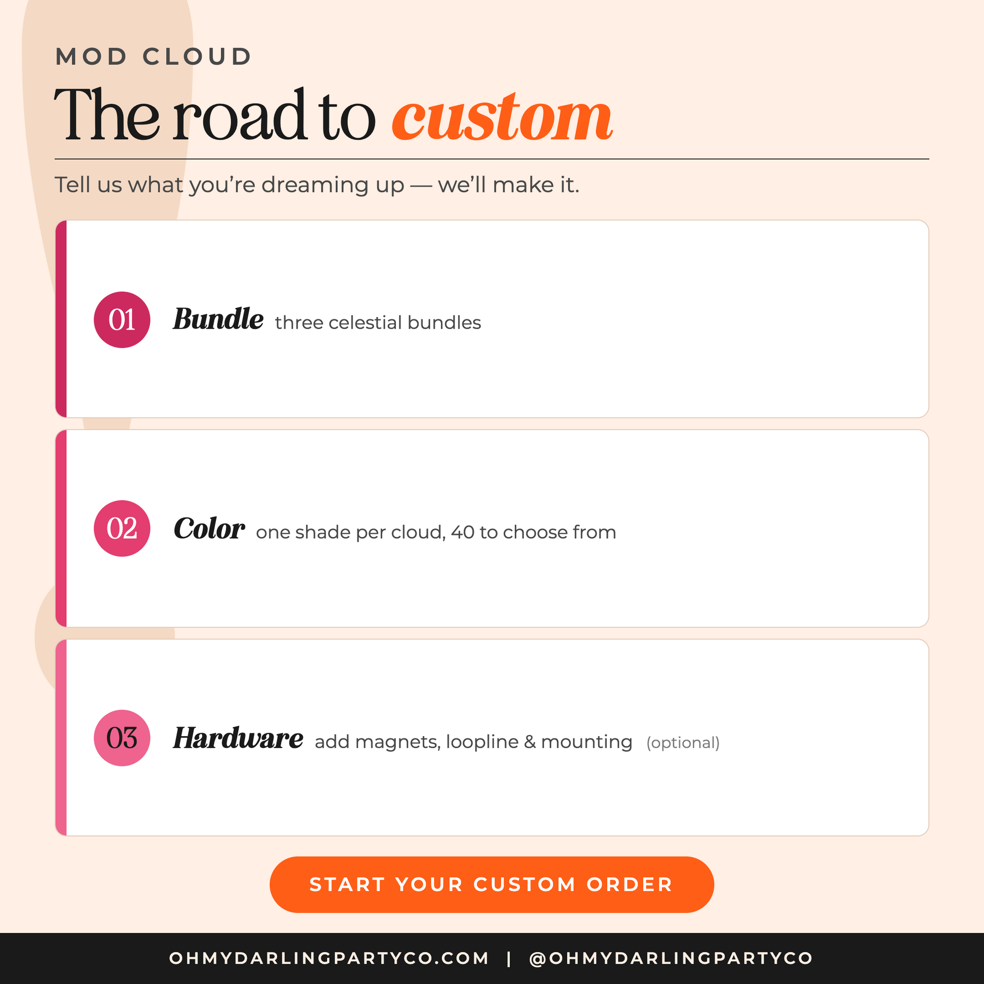 How to order your mod cloud set